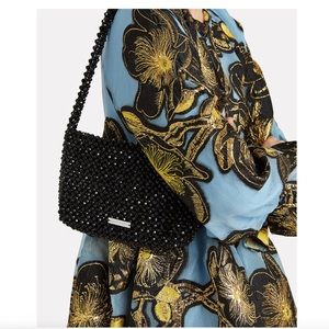 Loeffler Randall Marleigh Beaded Baguette Bag in Black